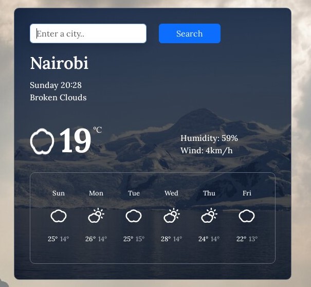 React Weather App